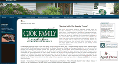 Desktop Screenshot of cookfamilyfuneralhome.com