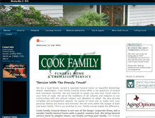 Tablet Screenshot of cookfamilyfuneralhome.com